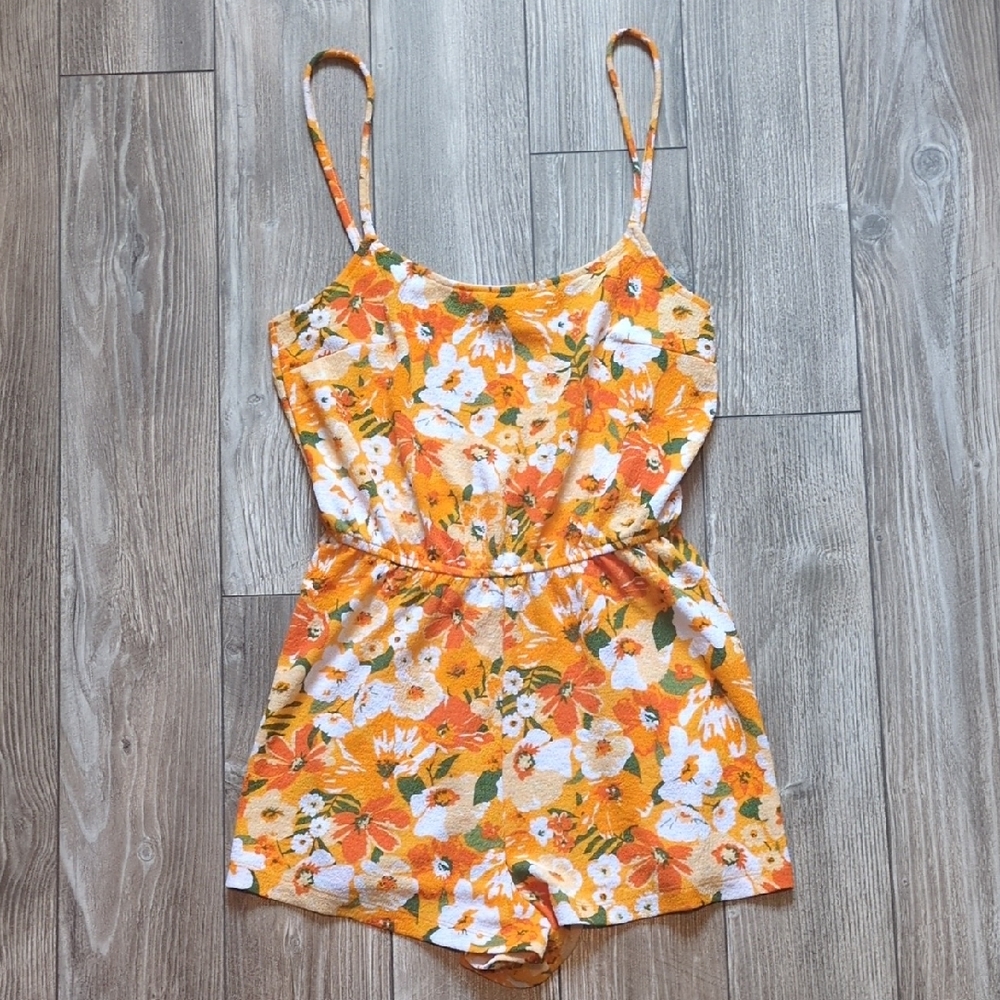 H&M Divided Floral Romper XS